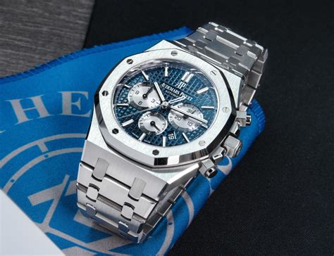 audemars piguet royal oak chronograph 26331st blue dial 41mm|royal oak chronograph 26331st.